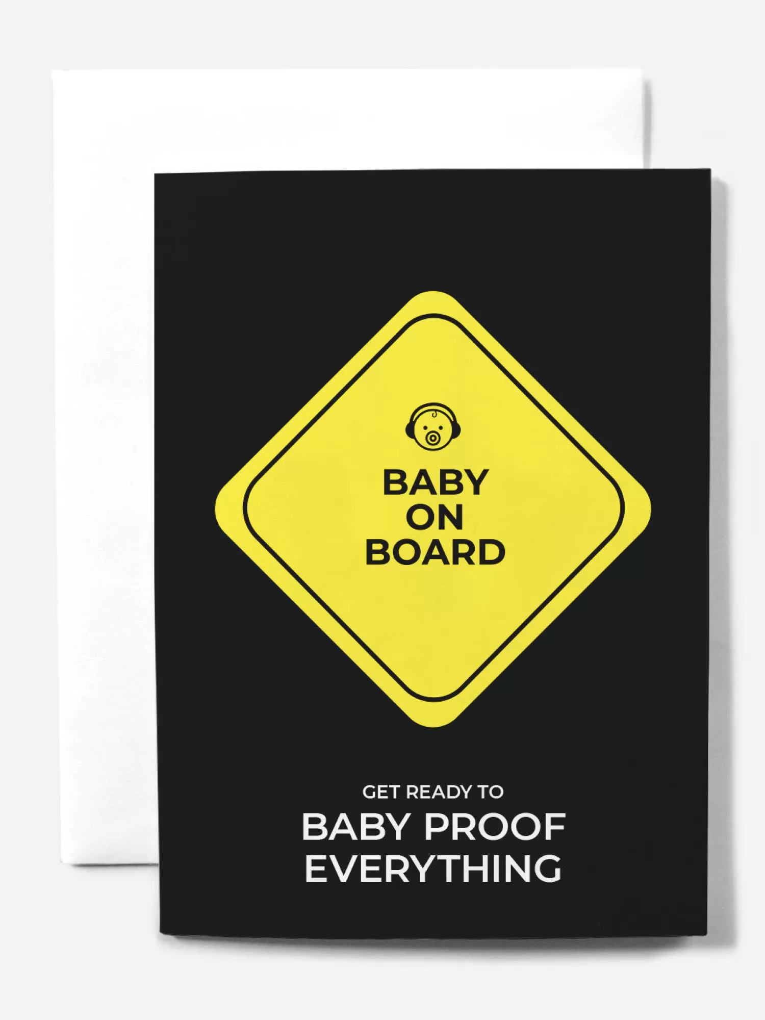 O.N.S Clothing Baby On Board Nice Af Greeting Card>Men Greeting Cards