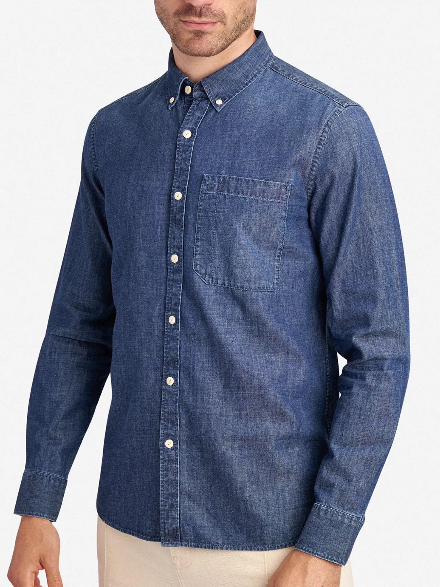 O.N.S Clothing Fulton Twill Shirt>Men Button Down Collar