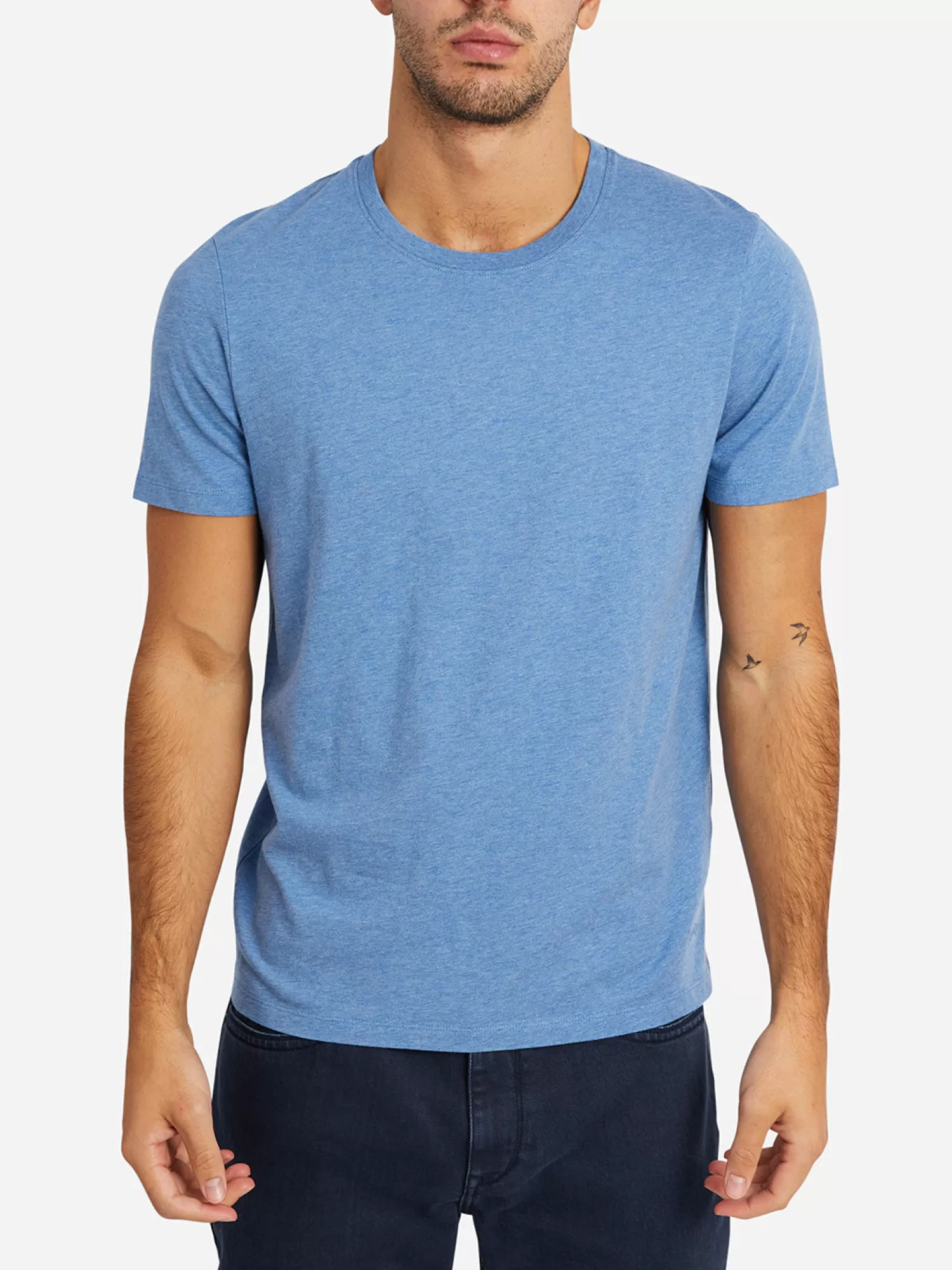 O.N.S Clothing Heather Village Crew Neck Tee>Men Village Crew Neck