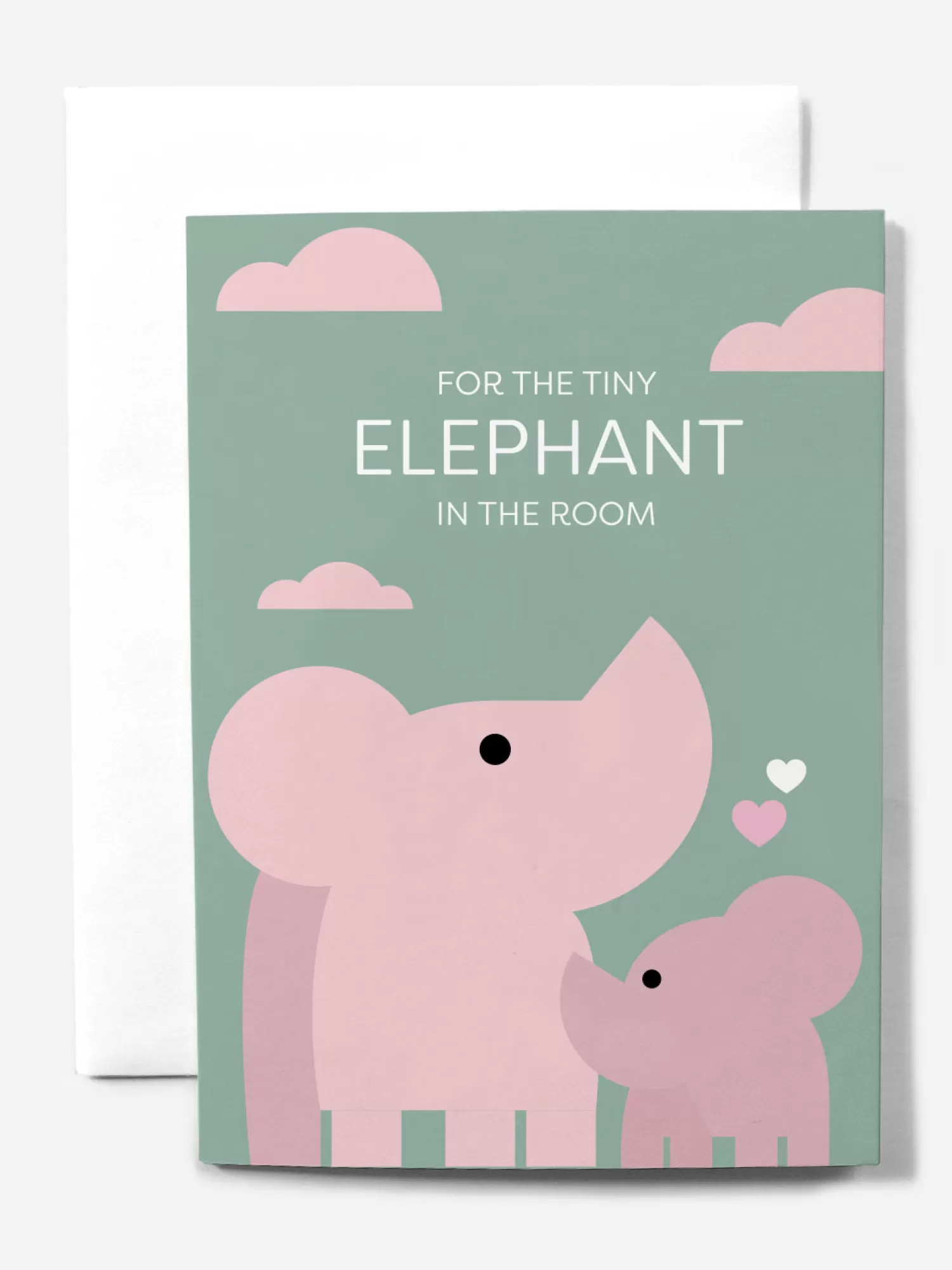 O.N.S Clothing Little Elephant In Room Nice Af Greeting Card>Men Greeting Cards