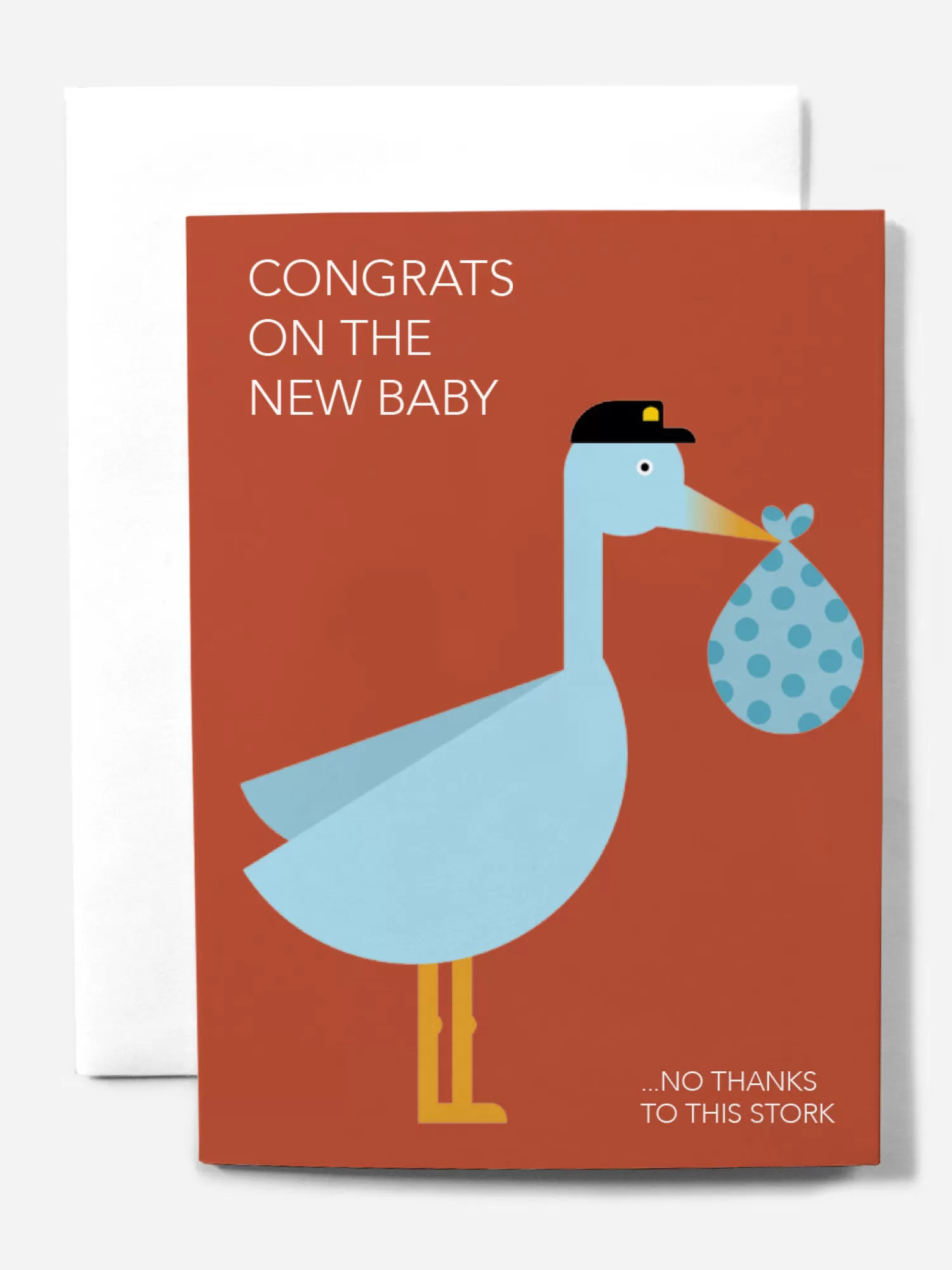 O.N.S Clothing No Thanks Stork Nice Af Greeting Card>Men Greeting Cards