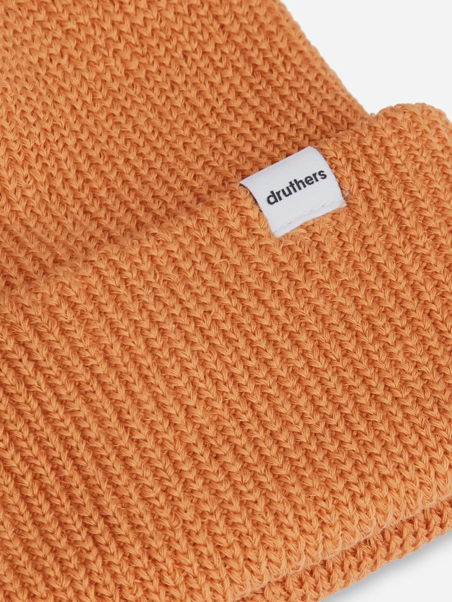 DRUTHERS Organic Cotton Cardigan Knit Beanie>Men Hats & Caps