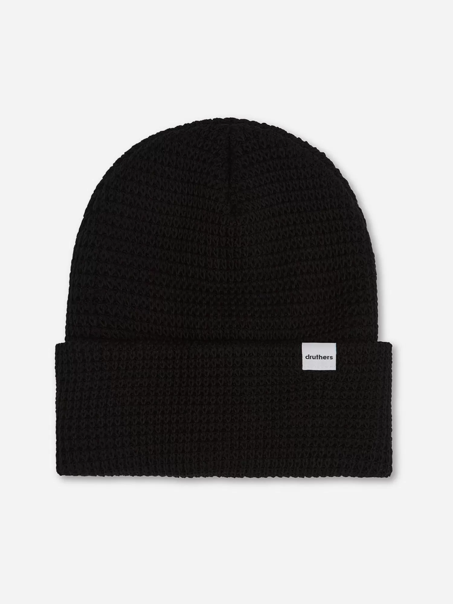 DRUTHERS Organic Cotton Waffle Knit Beanie>Men Hats & Caps