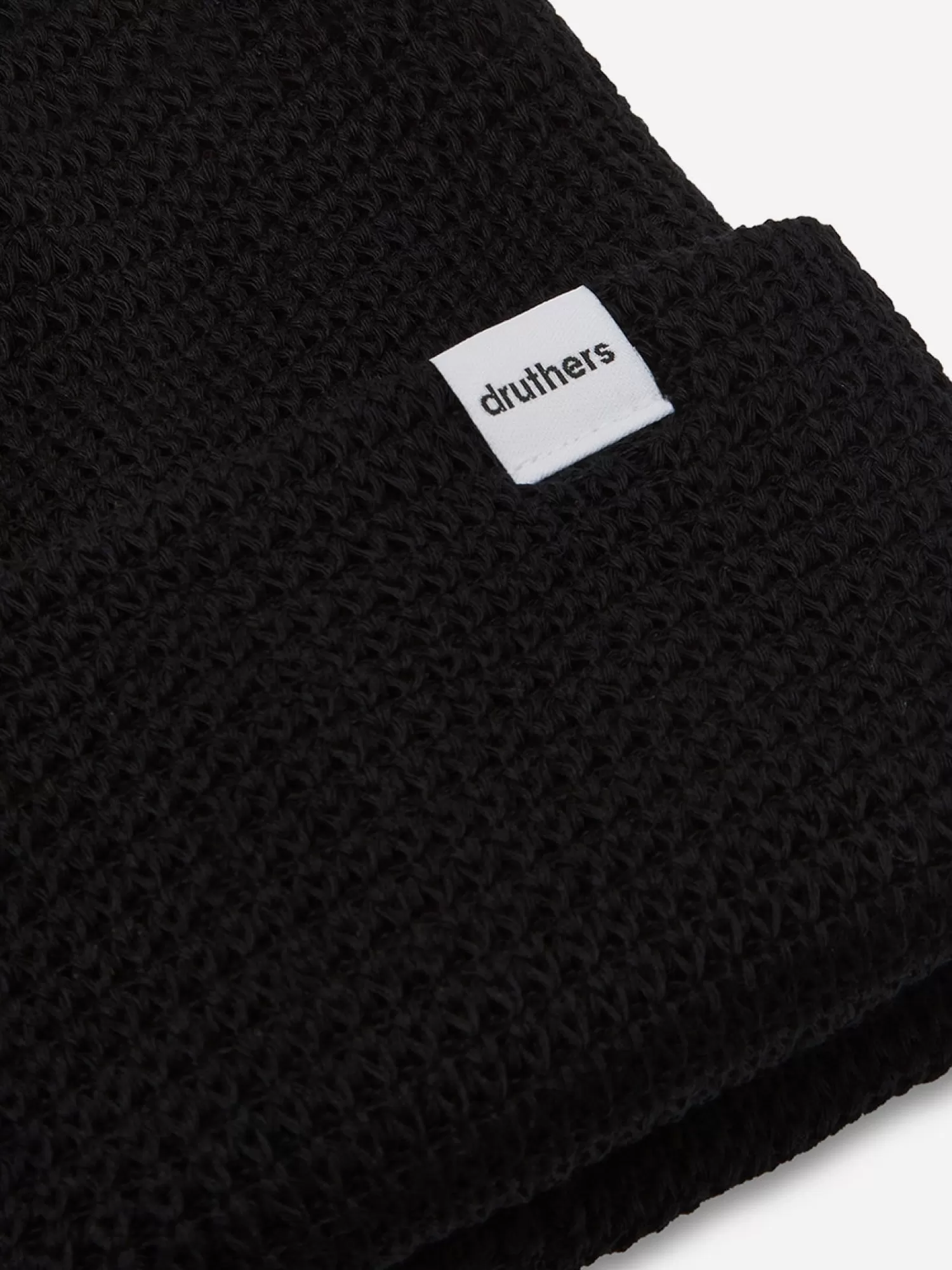 DRUTHERS Organic Cotton Waffle Knit Beanie>Men Hats & Caps