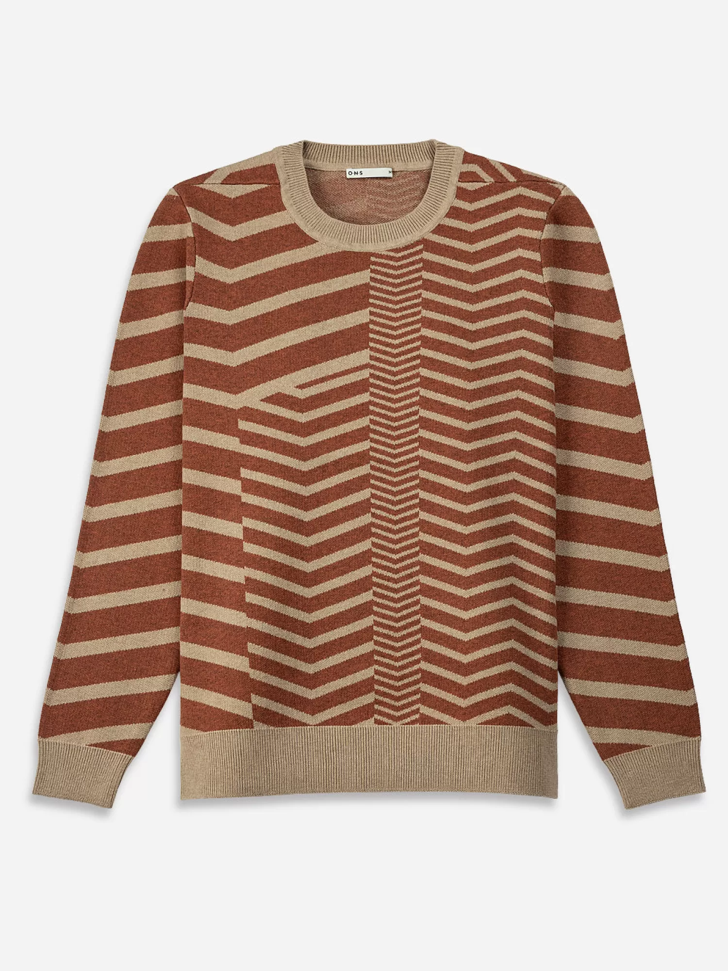 O.N.S Clothing Village Herringbone Knit Pullover>Men Sweaters